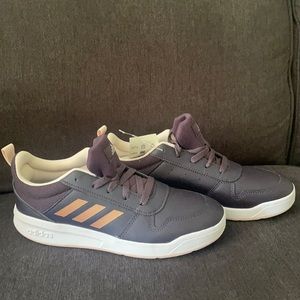 Girl Youth~Purple Adidas Leather sneaker~Size 5